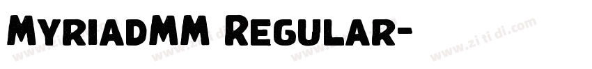 MyriadMM Regular字体转换 MyriadMM Regular字体转换